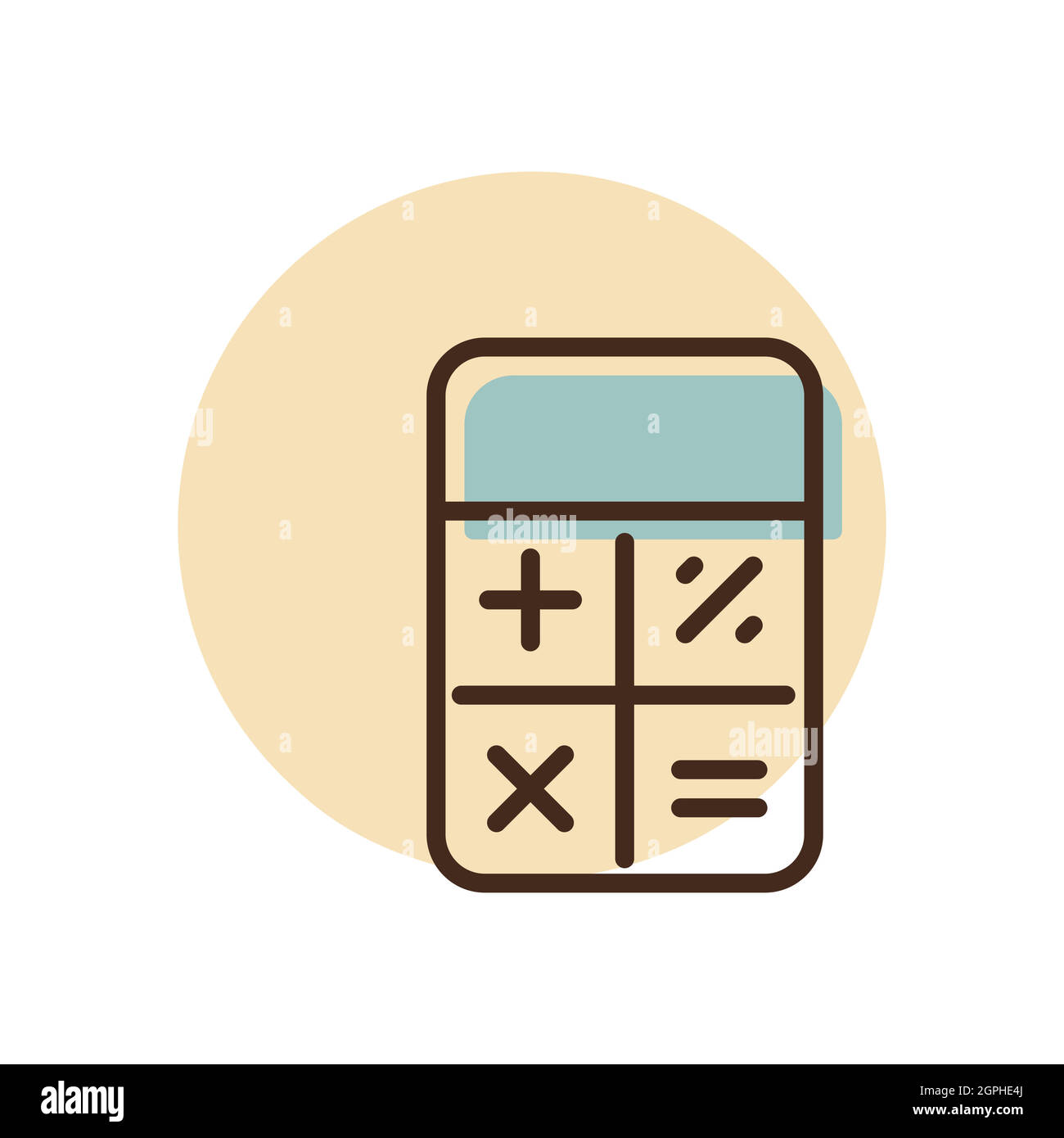Calculator icon vector. Finances sign Stock Vector