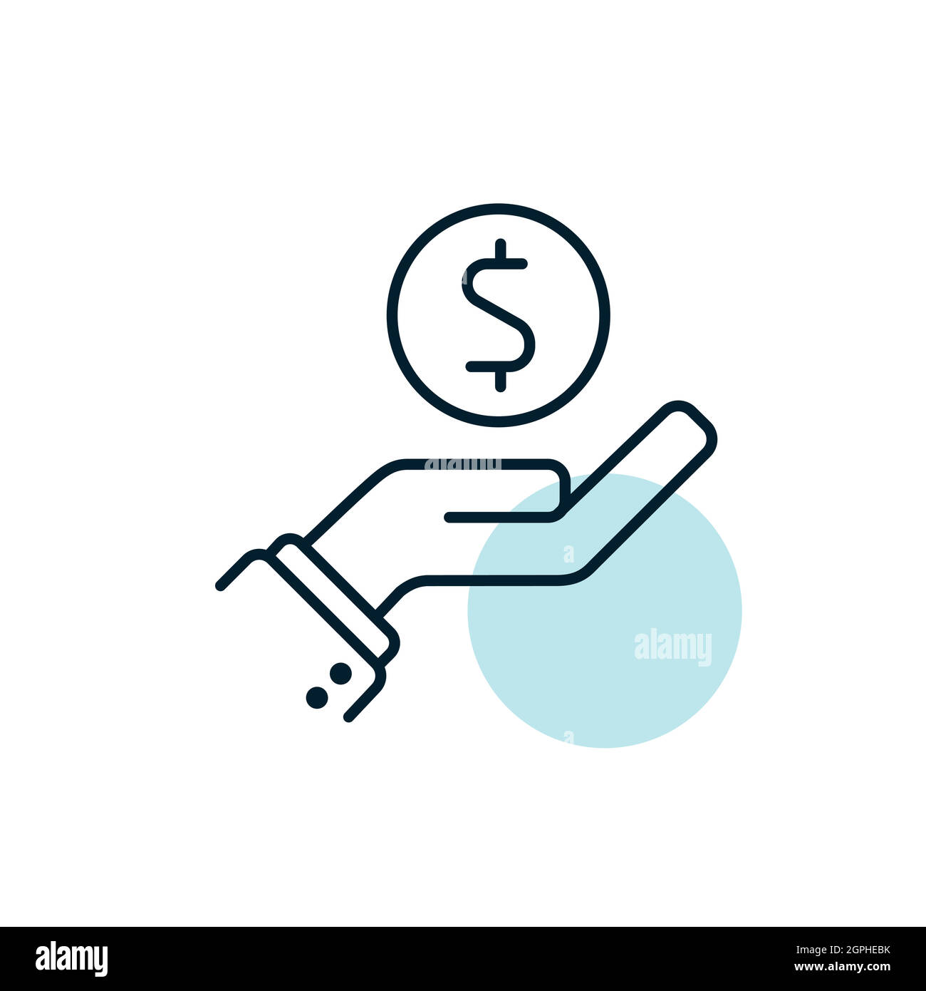 Pictograph Of Money In Hand Icon Vector Stock Vector Image & Art - Alamy