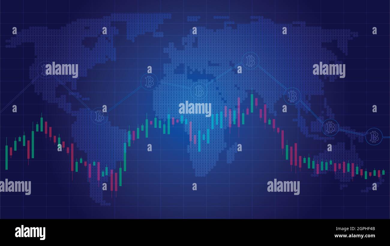 Stock Market Candlestick Financial Analysis Abstract, bitcoin chart ...