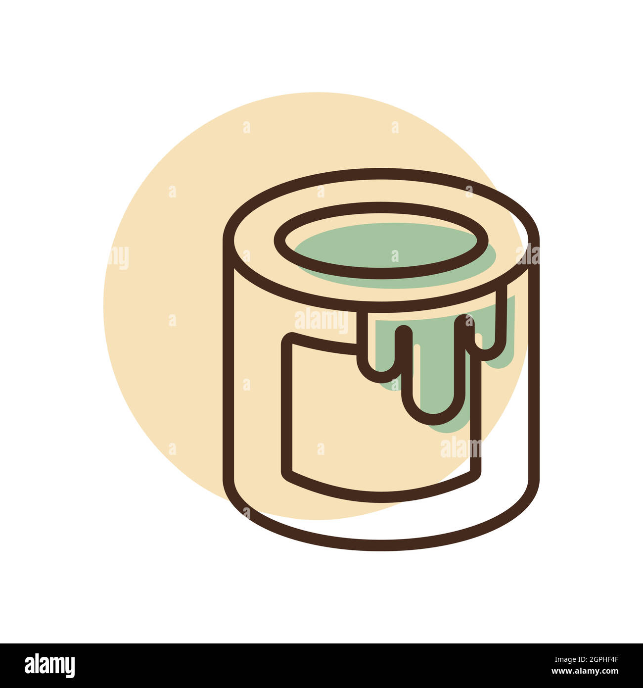 Paint bucket vector flat icon Stock Vector Image & Art Alamy