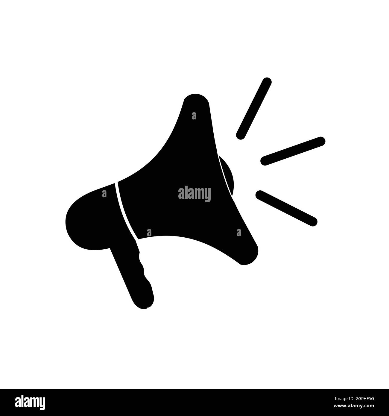 The megaphone symbol, sound, vector stock illustration Stock Vector