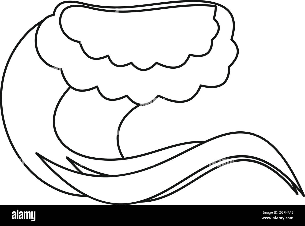 Water wave icon, outline style Stock Vector Image & Art - Alamy