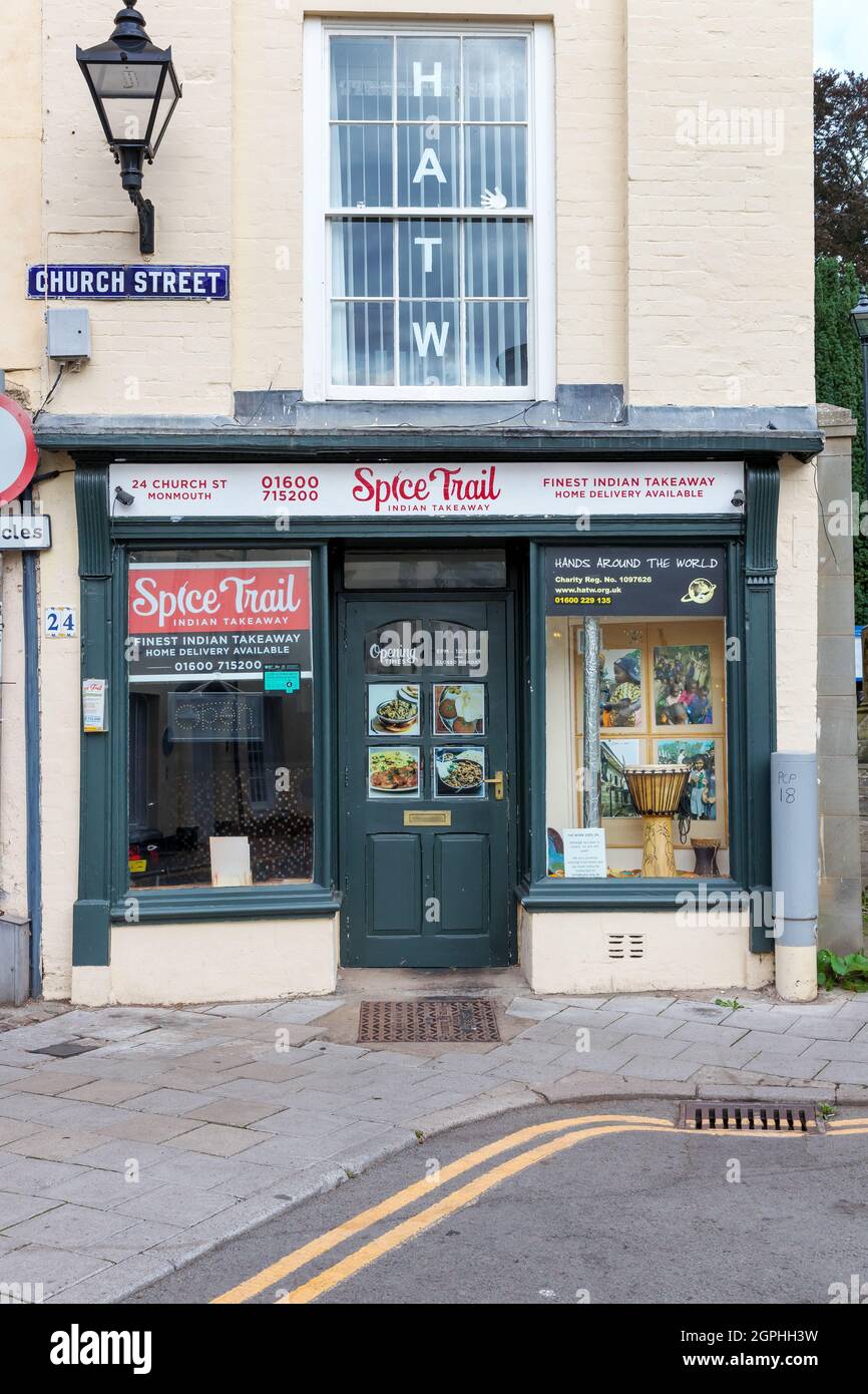 Church Street, Monmouth, South Wales Stock Photo Alamy