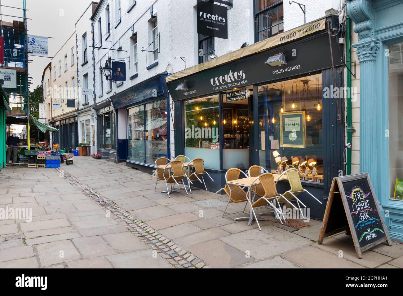 Church Street, Monmouth, South Wales Stock Photo