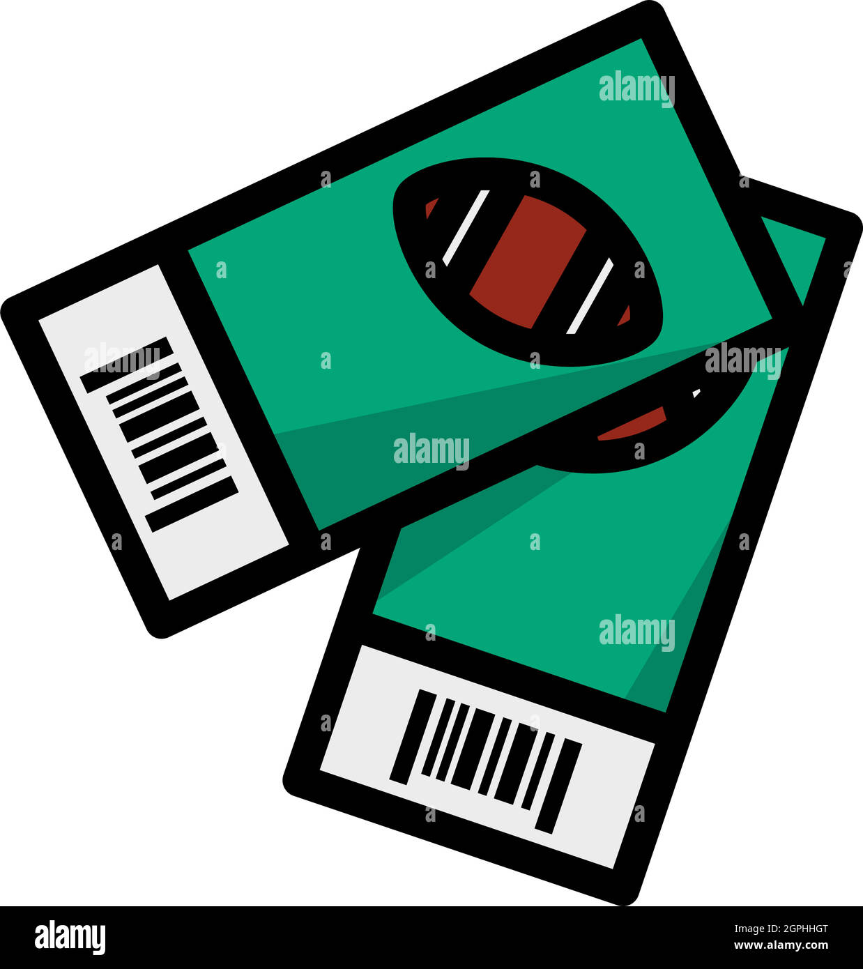 American Football Tickets Icon Stock Vector Image & Art Alamy