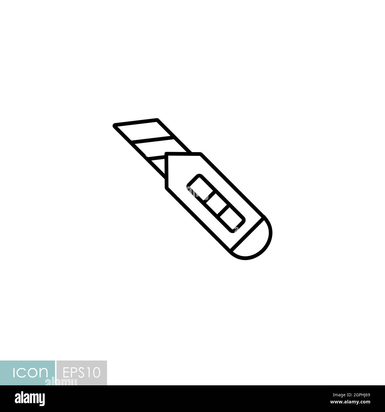 Construction utility knife vector flat icon Stock Vector Image & Art Alamy