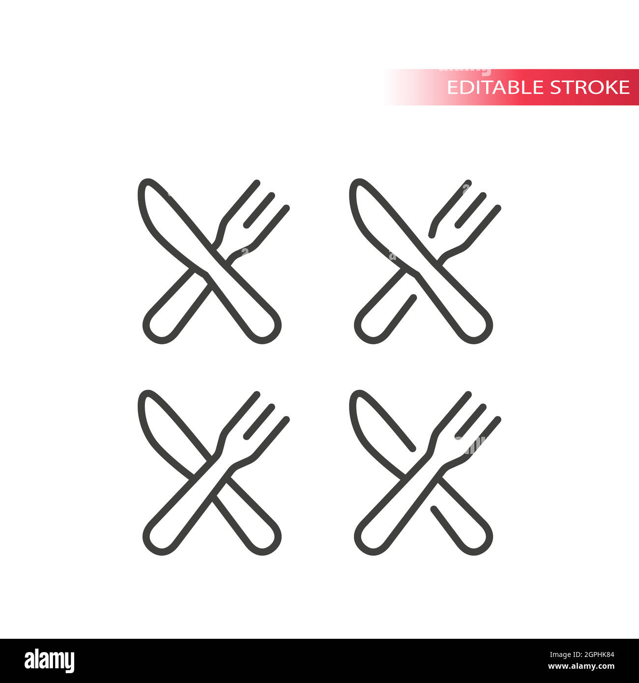 Fork knife crossed hires stock photography and images Alamy