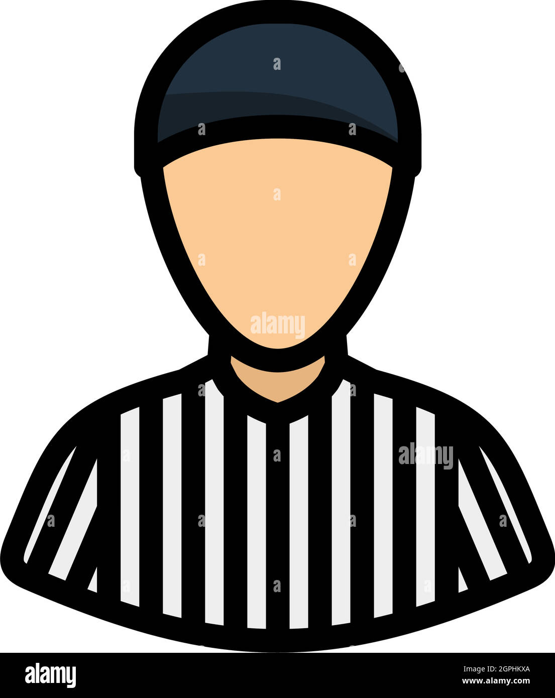 Silhouette jersey referee american football Vector Image