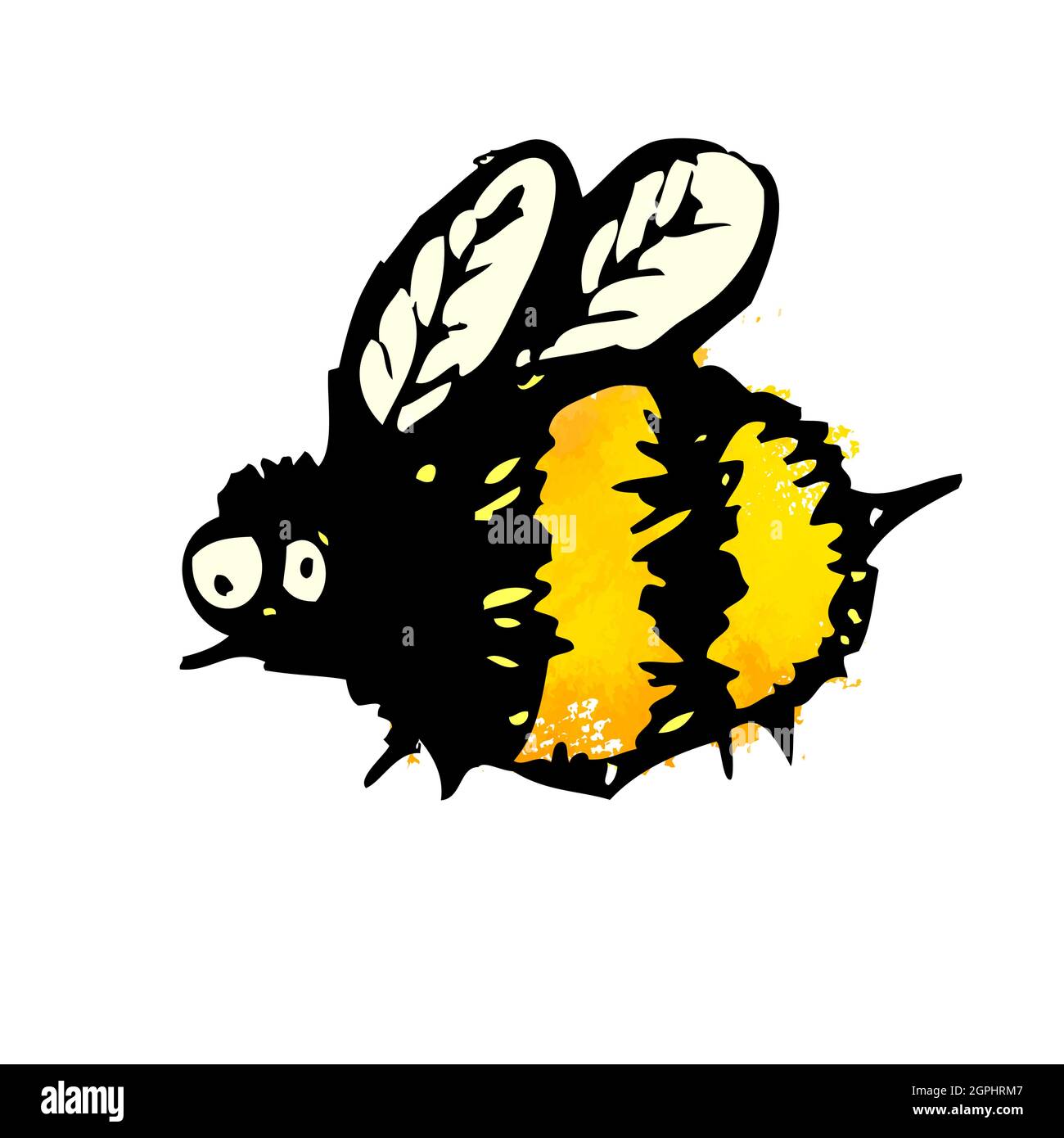 Funny bee. Vector illustration Stock Vector