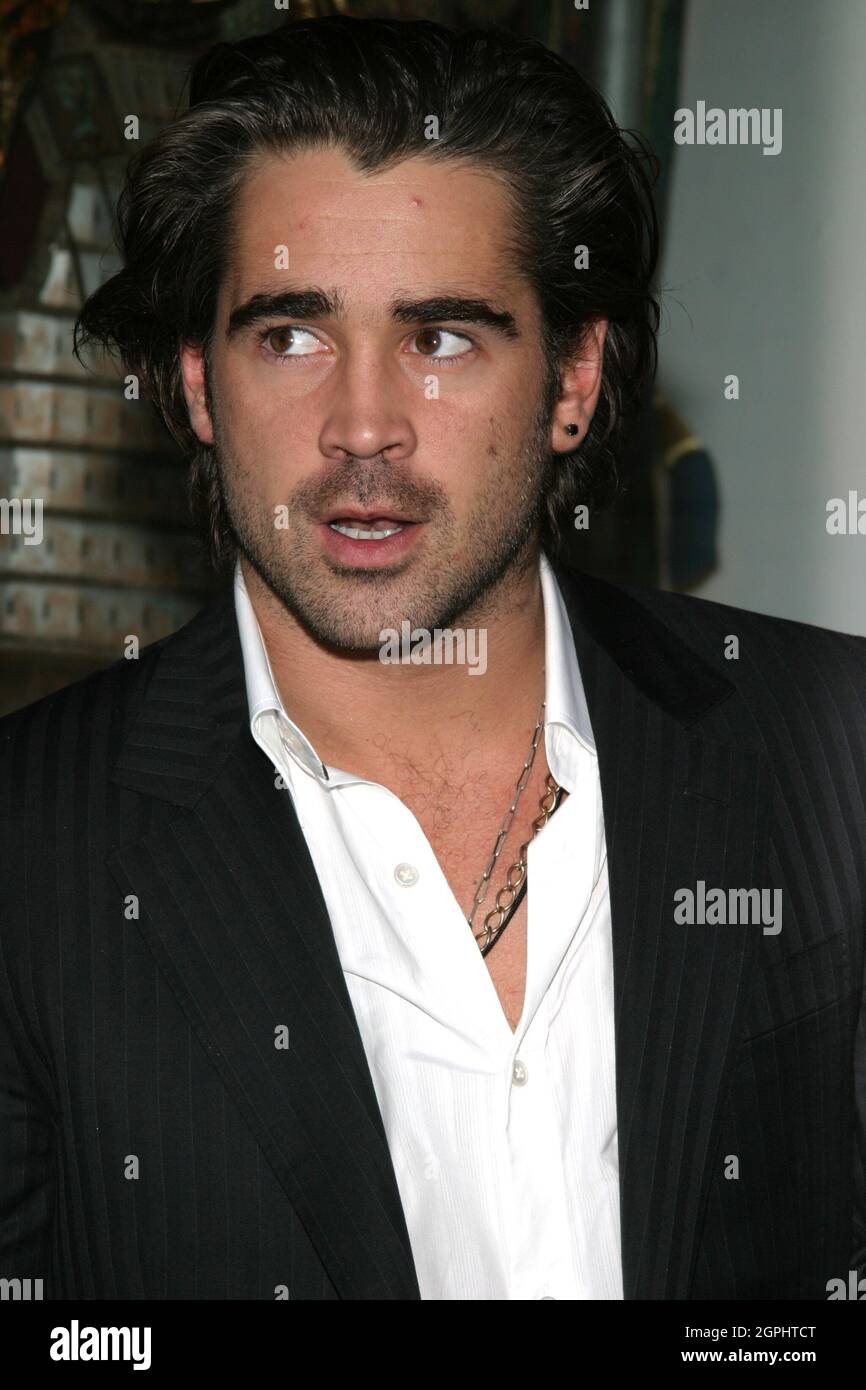 Colin Farrell 11/06/04 Colin Farrell Unveils ALEXANDER Costumes in