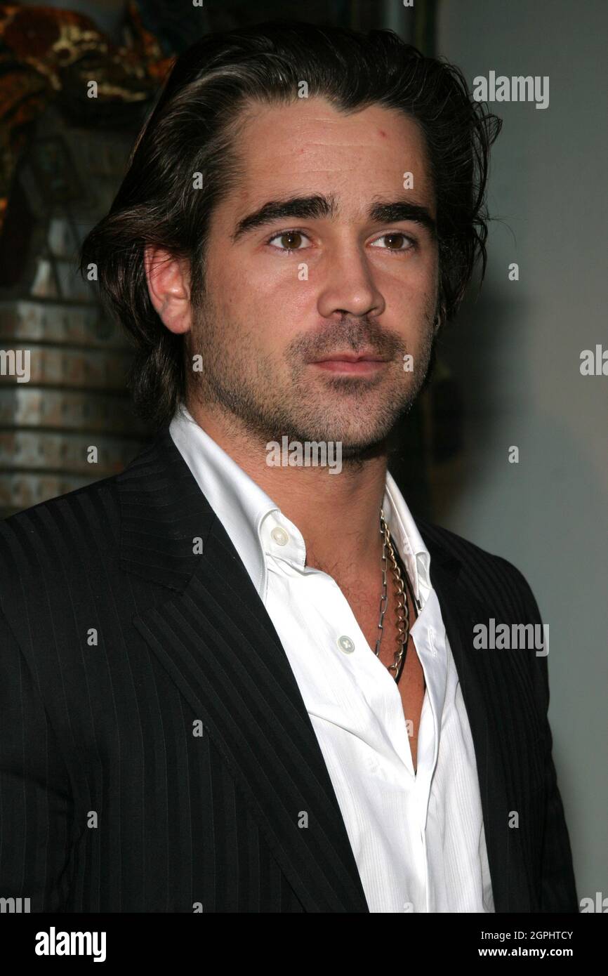 Colin Farrell 11/06/04 Colin Farrell Unveils ALEXANDER Costumes in