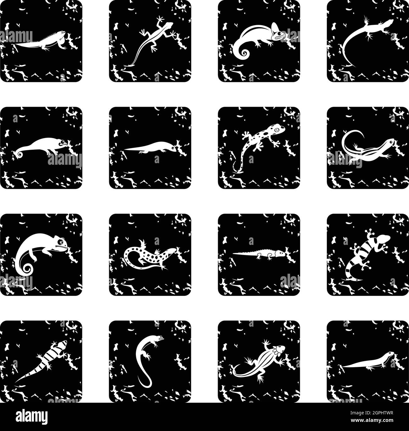 Salamander lizard newt silhouette hi-res stock photography and images ...