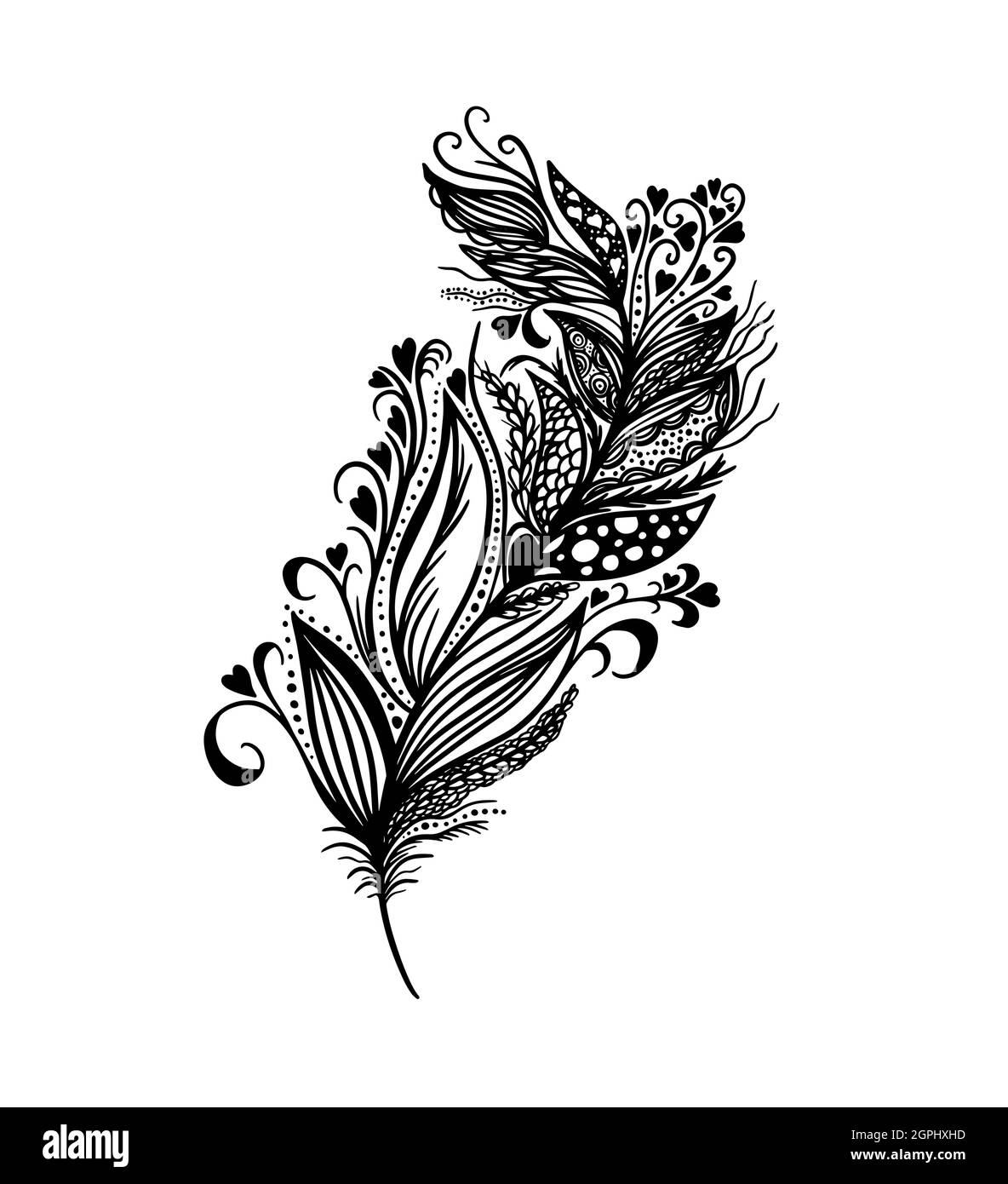 Abstract beautiful graphic pen. Vector illustration Stock Vector Image ...