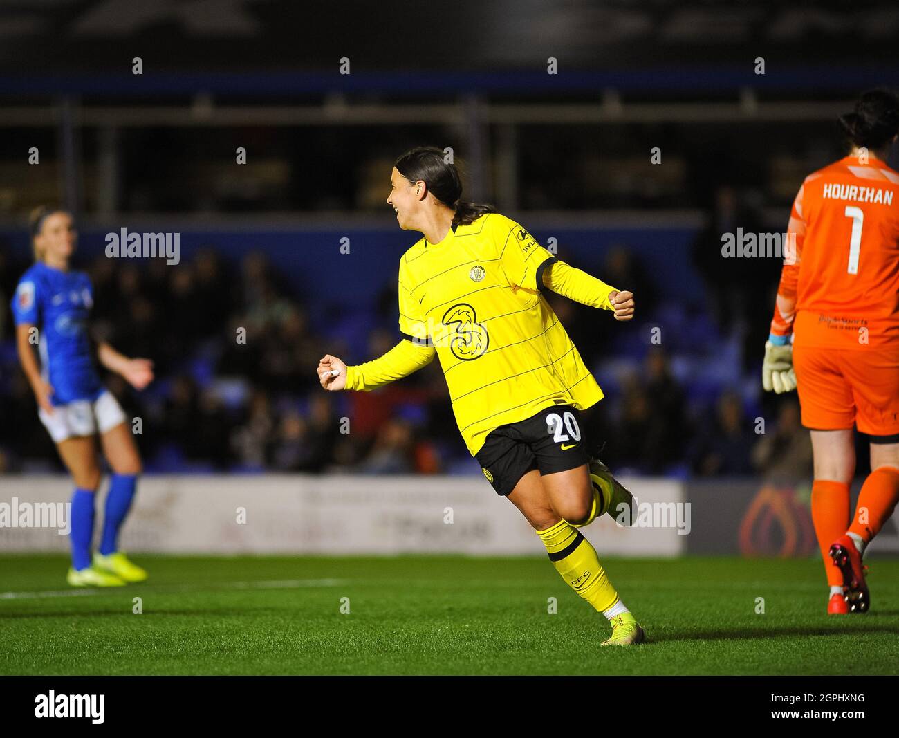 Sam Kerr (20 Chelsea) scores goal During the Womens 20/21 FA Cup game