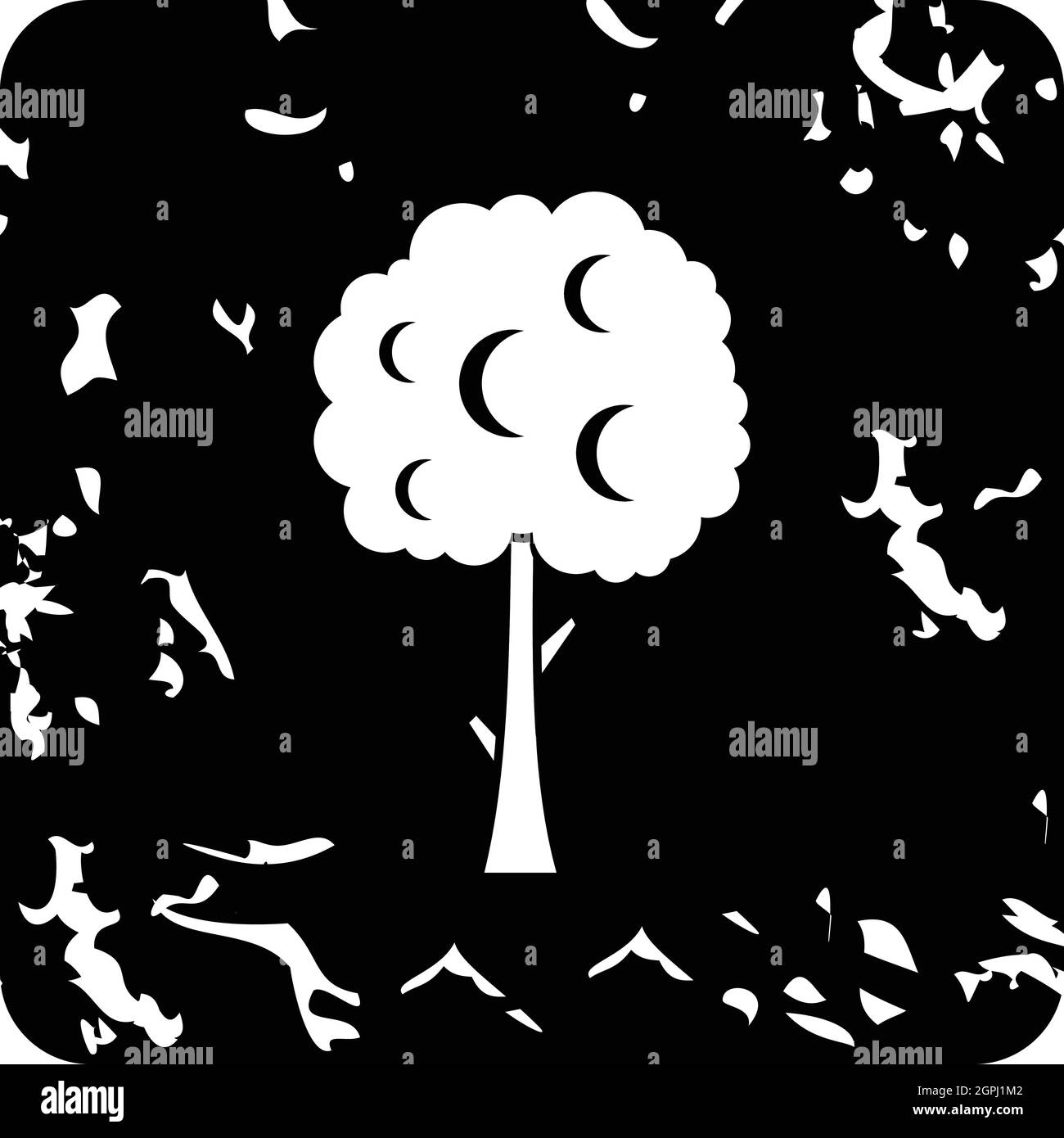 Tree icon, grunge style Stock Vector Image & Art - Alamy