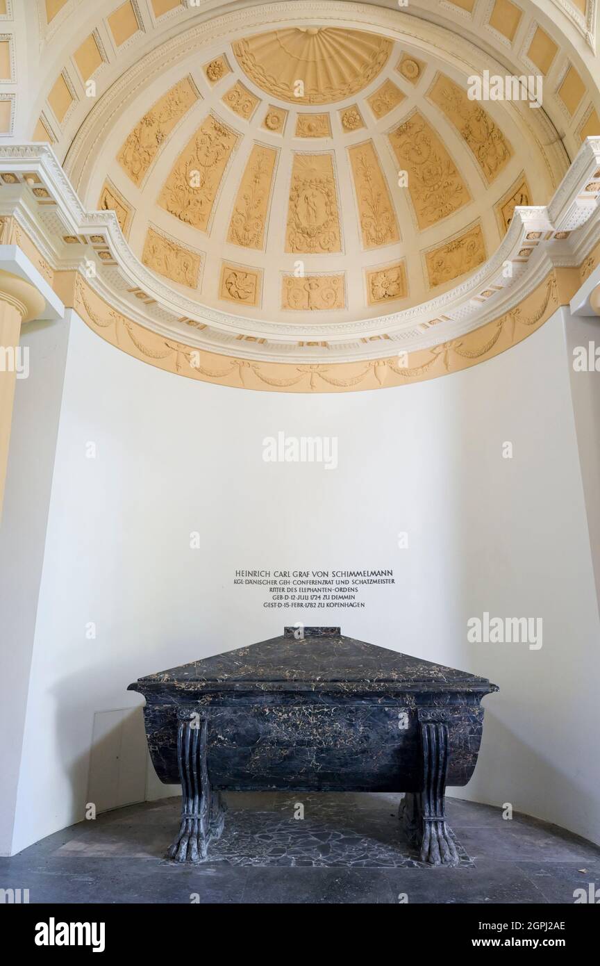 Mausoleum for heinrich carl von schimmelmann hires stock photography