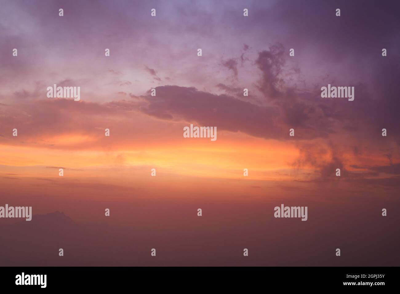 Beautiful sky evening beauty and Clouds at sunset , Panoramic scene ...