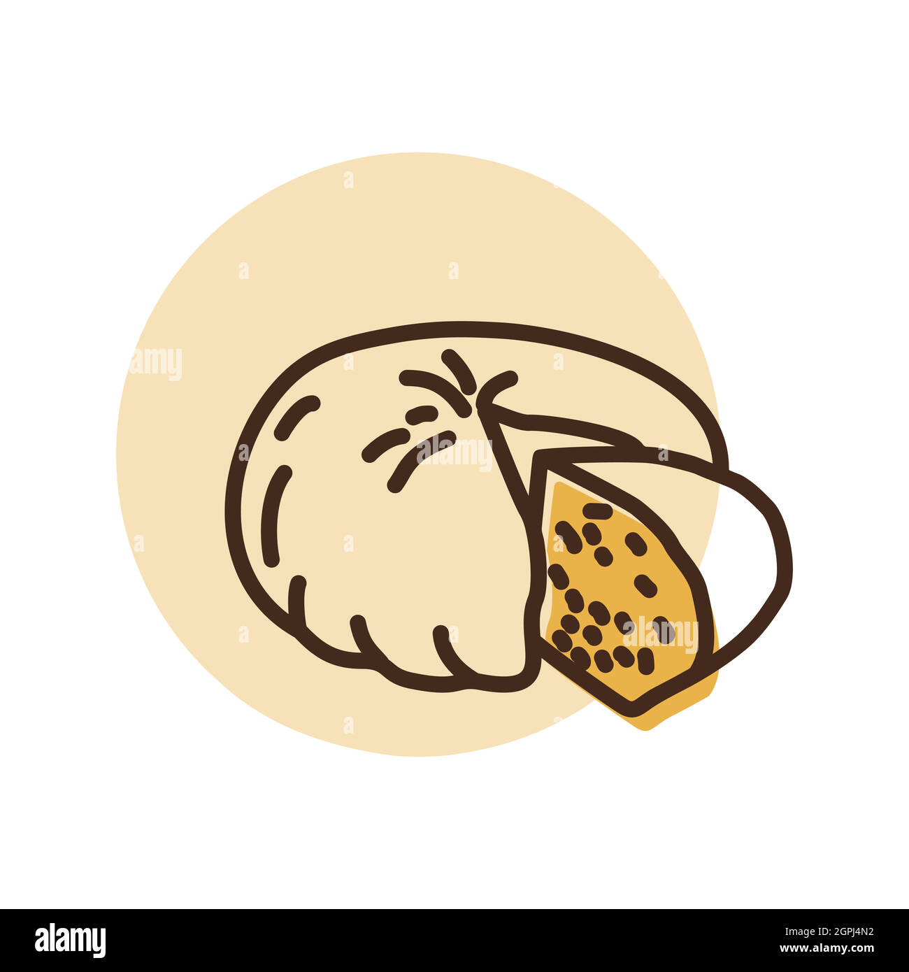 Goat Cheese vector flat icon Stock Vector Image & Art Alamy