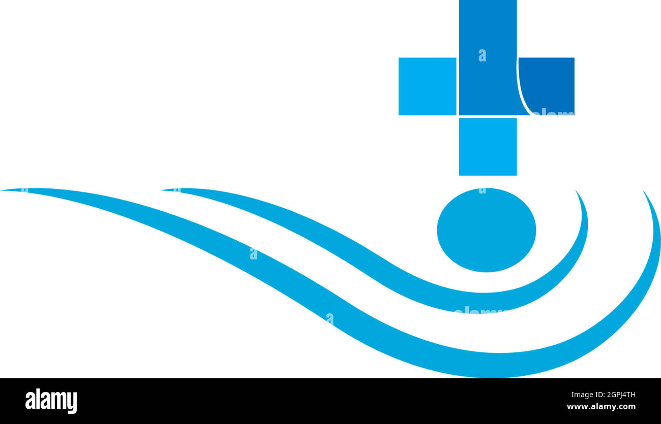 Healty wave logo icon Stock Vector