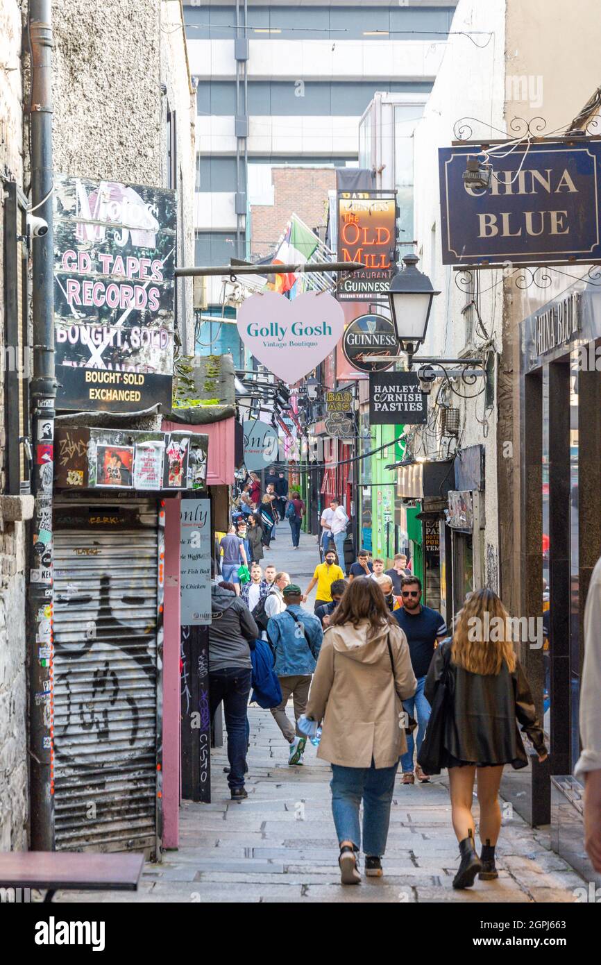 Merchant's Arch, Temple Bar, Dublin, Republic of Ireland Stock Photo