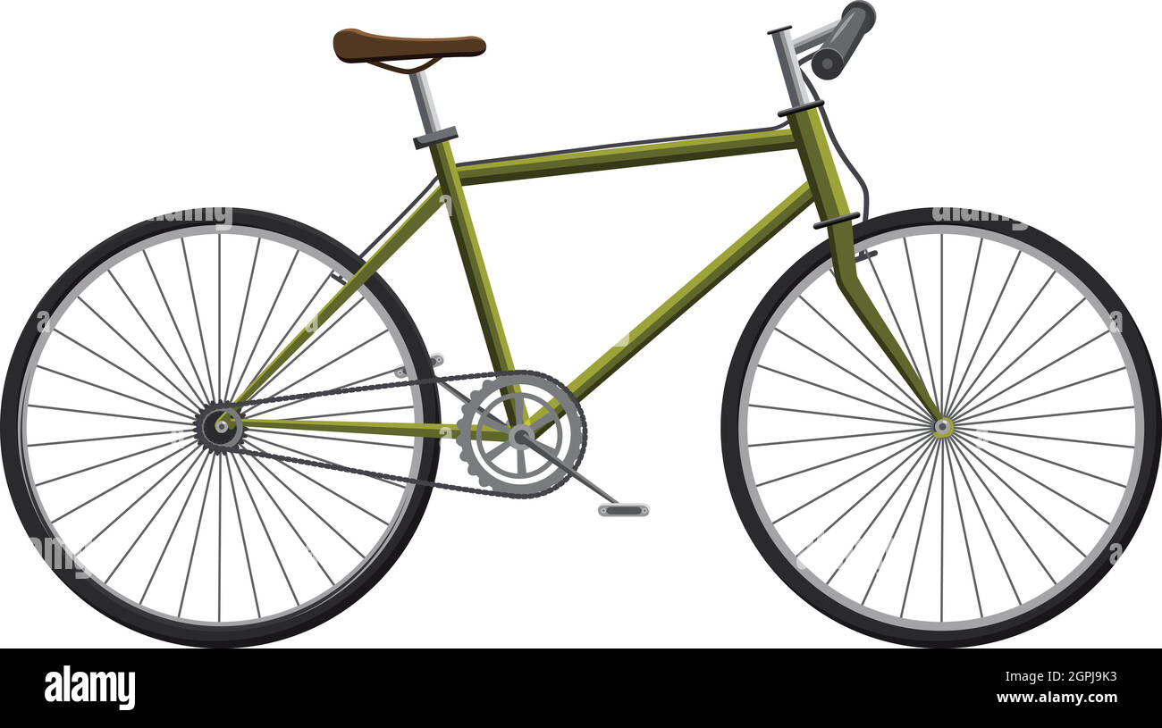 Bike icon, cartoon style Stock Vector
