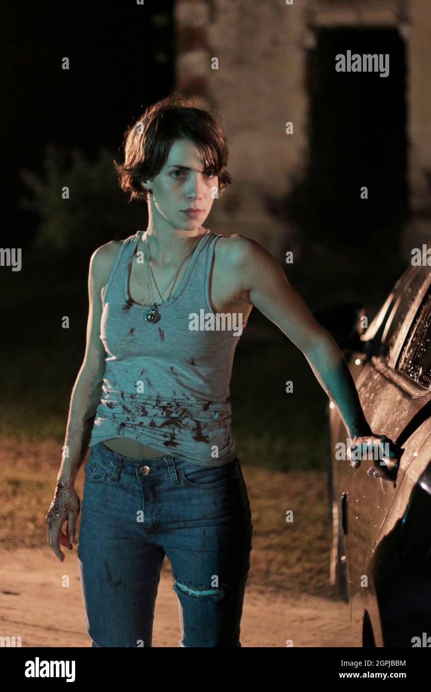 Woman Covered in blood Stock Photo Alamy