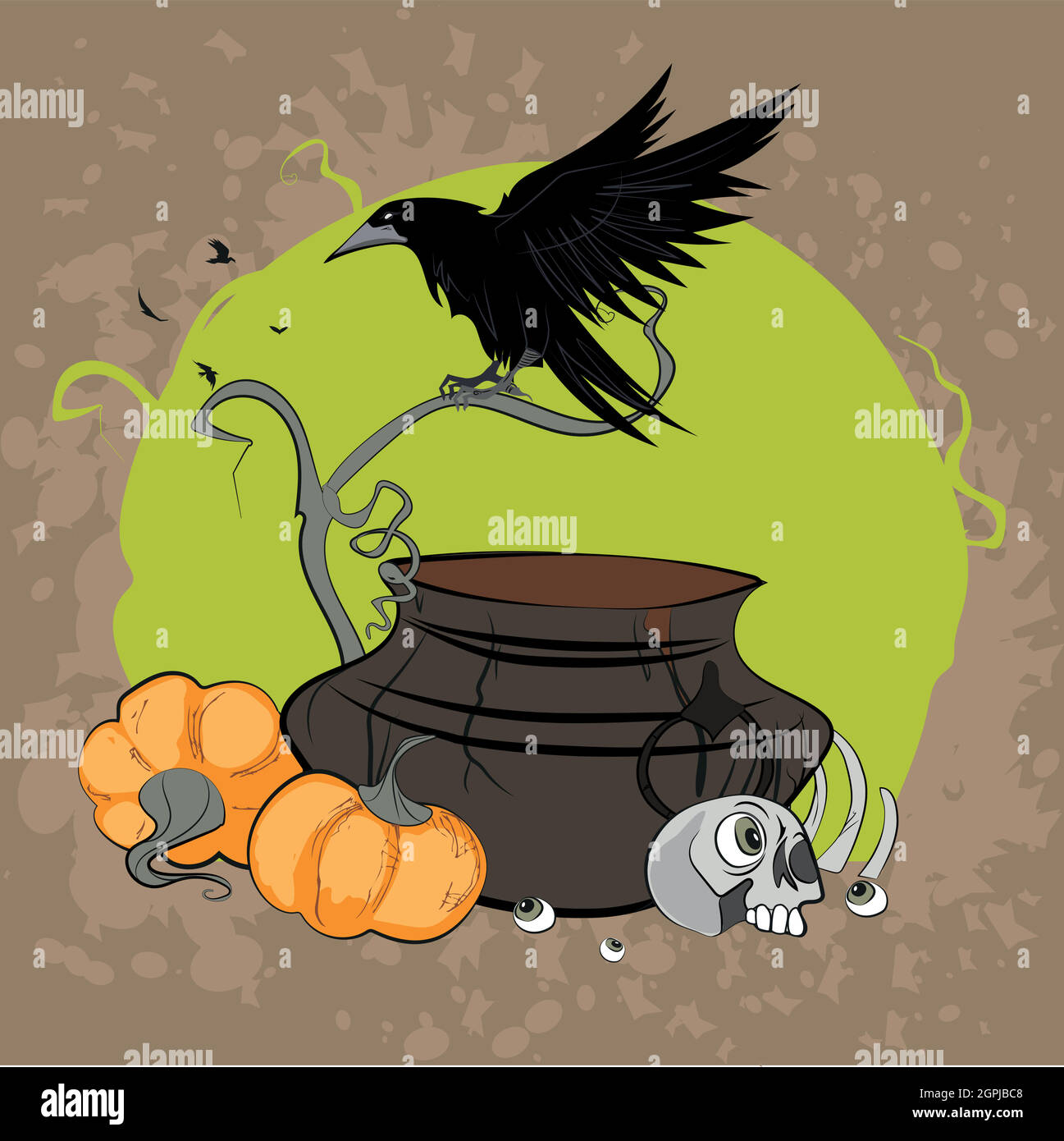 Poster in style of holiday all evil Halloween Stock Vector Image & Art