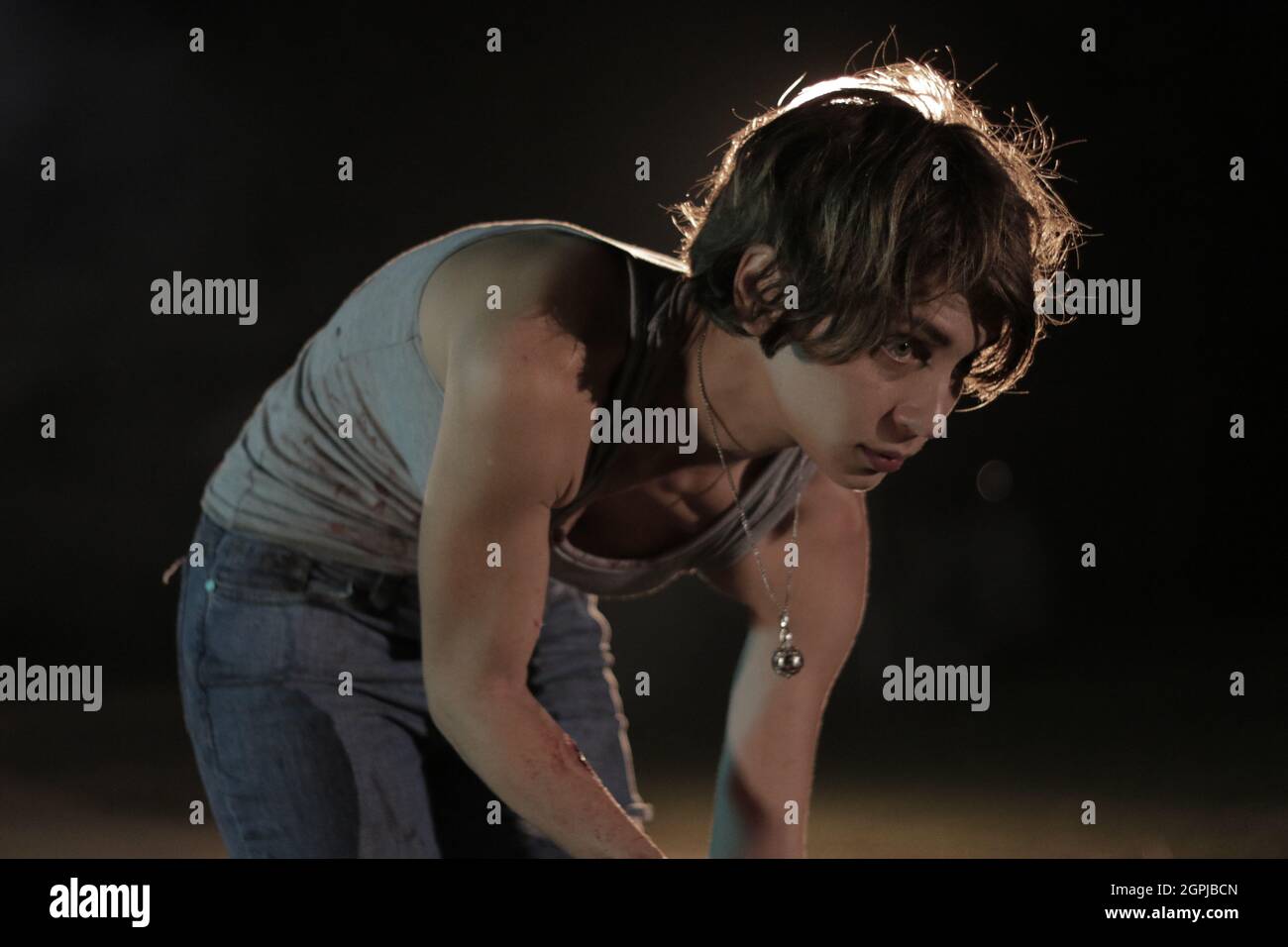 Woman Covered in blood Stock Photo Alamy