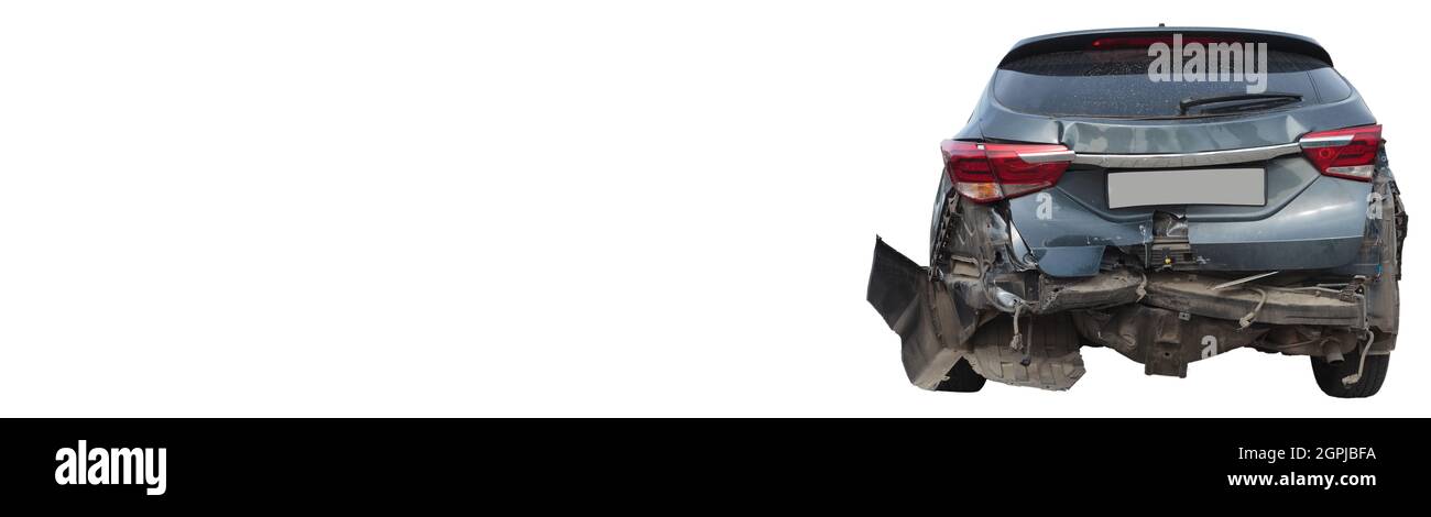 The rear of the car is badly damaged and accidentally broken. Save with ...