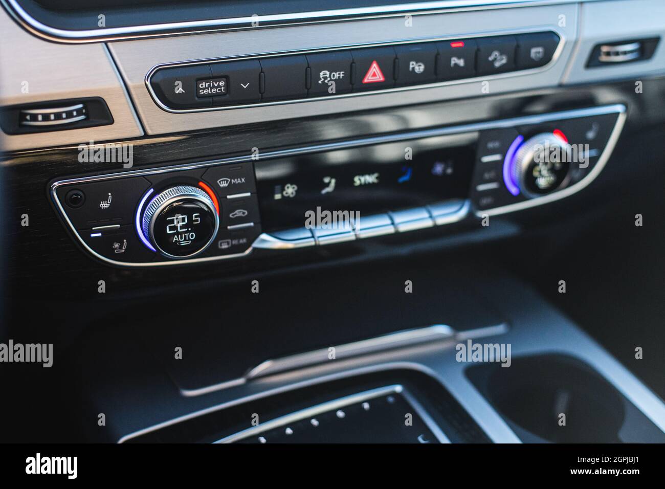 Modern luxury cars dashboard, with multifunctional display Stock Photo Alamy
