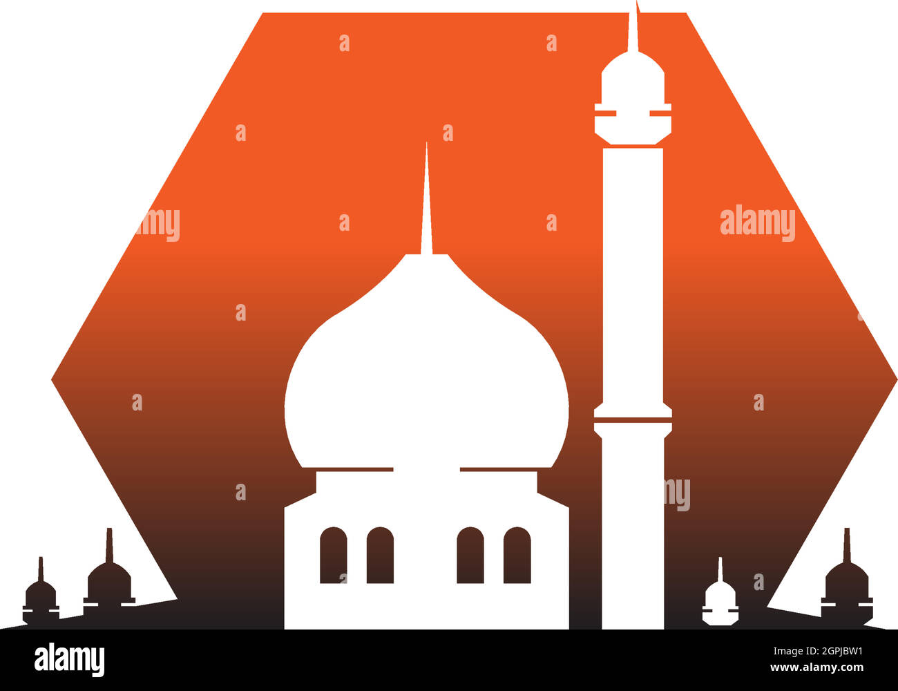 Islamic logo, Mosque icon design vector template Stock Vector Image ...