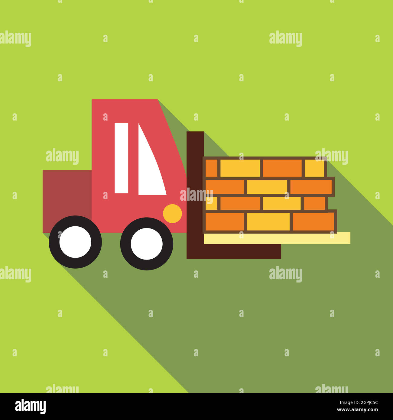 Forklift icon, flat style Stock Vector Image & Art - Alamy