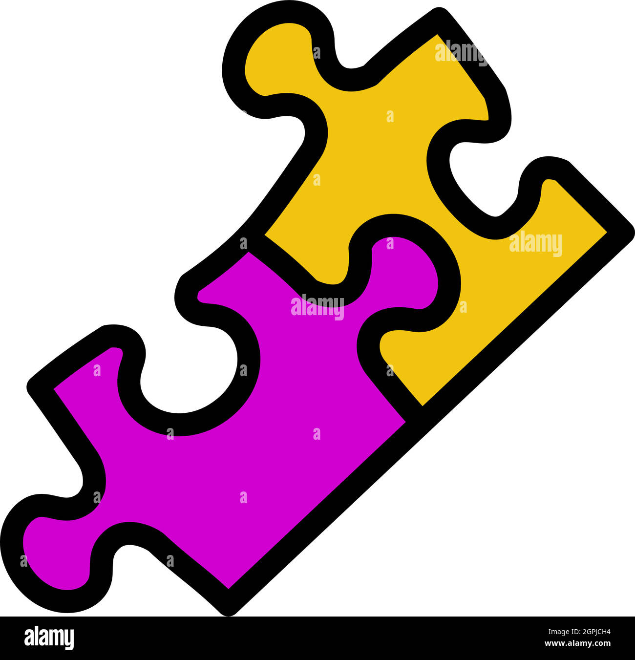 Baby Puzzle Icon Stock Vector