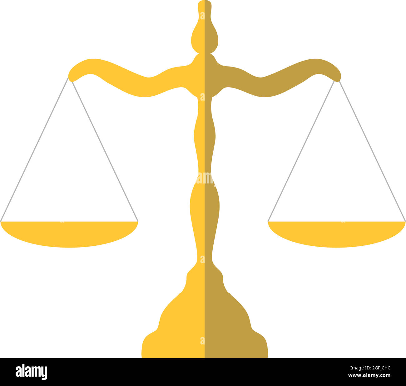 Scales of justice icon, flat style Stock Vector Image & Art - Alamy