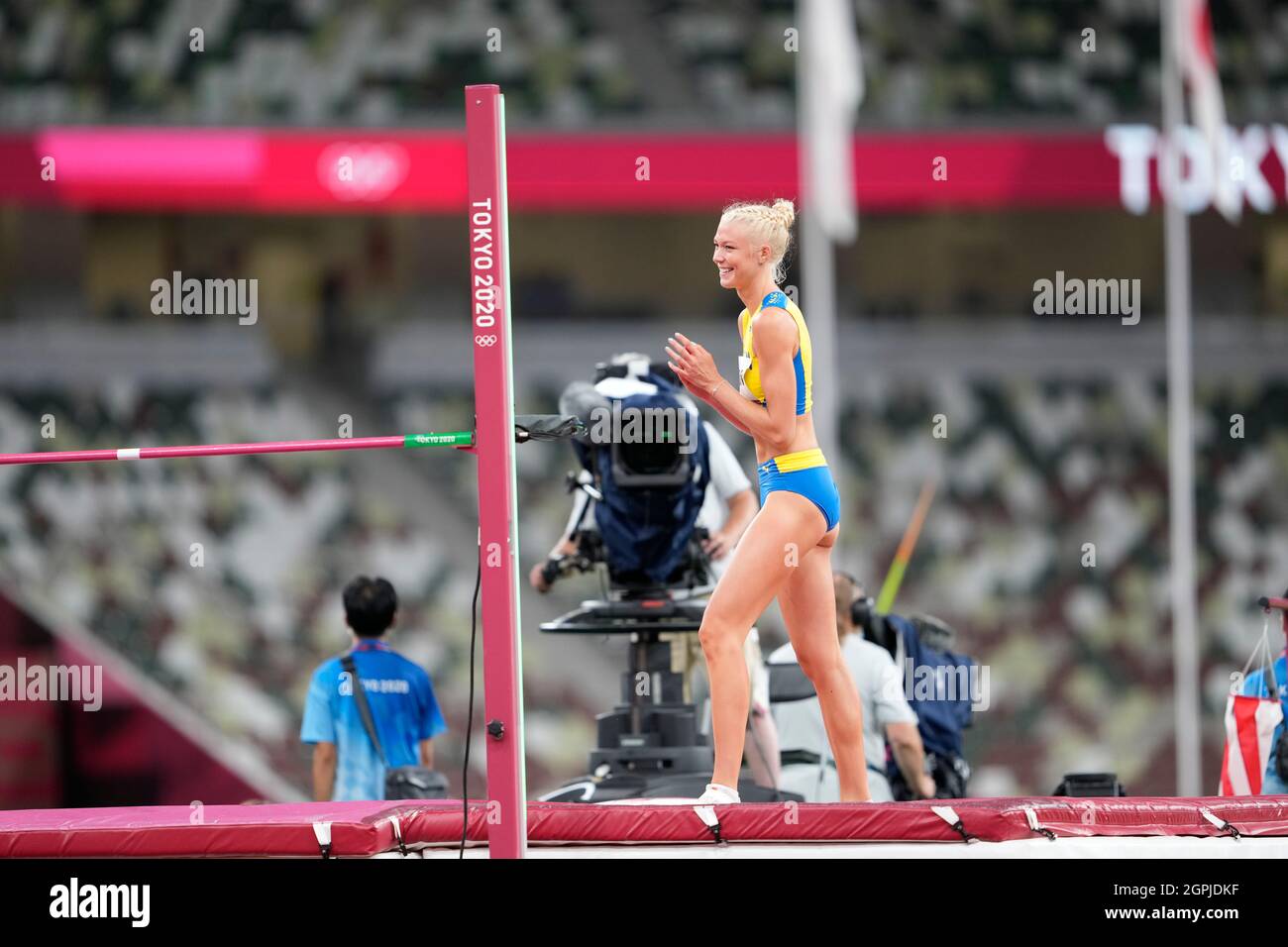 Maja Nilsson participating in the high jump at the Tokyo 2020 Olympic Games Stock Photo Alamy