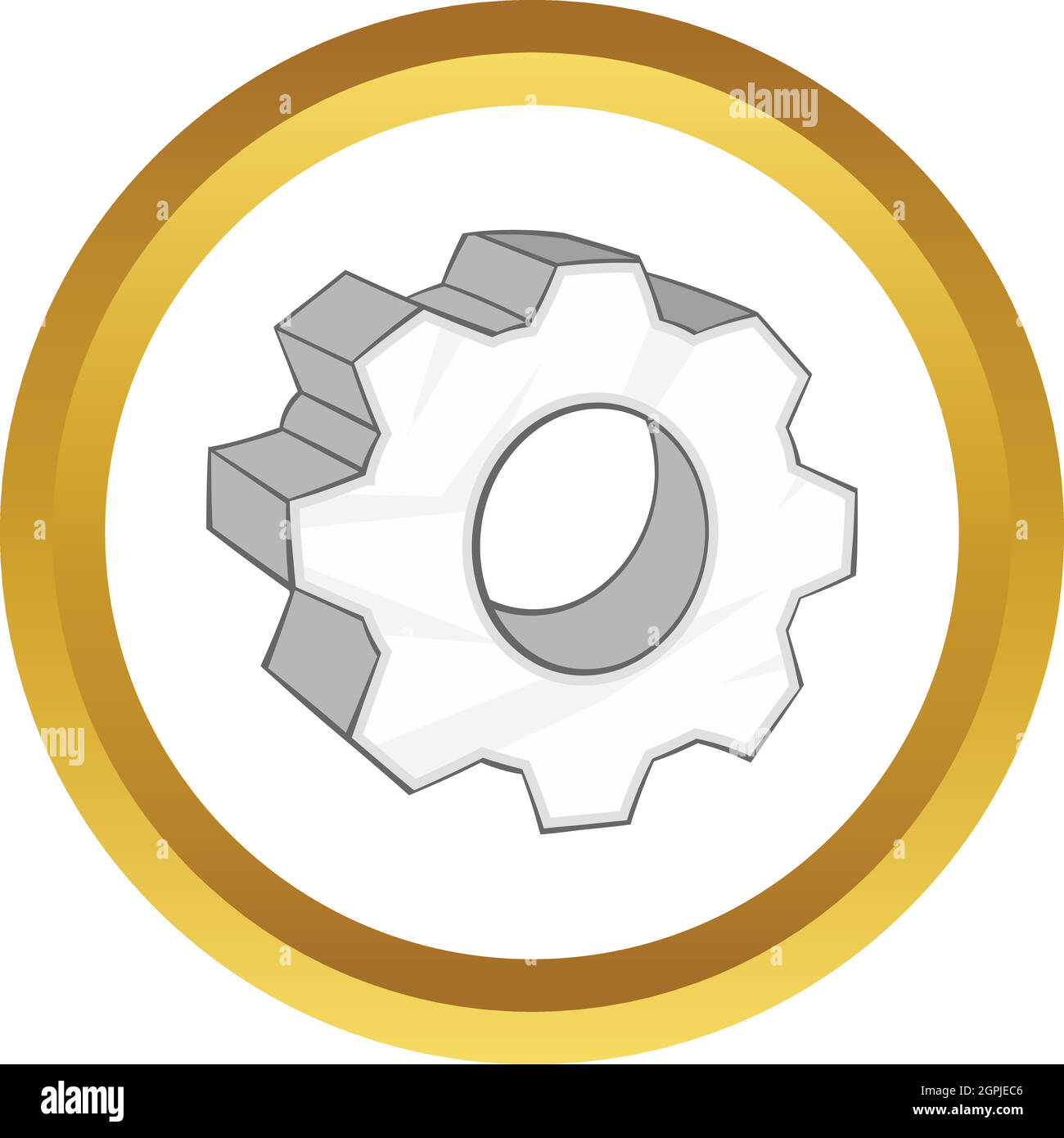 Gear vector icon Stock Vector Image & Art Alamy