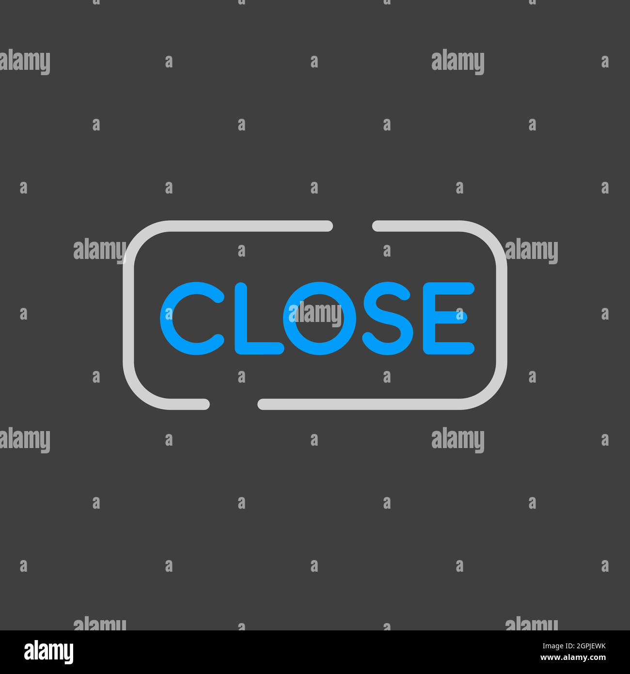 Close sign Vector icon on white background Stock Vector