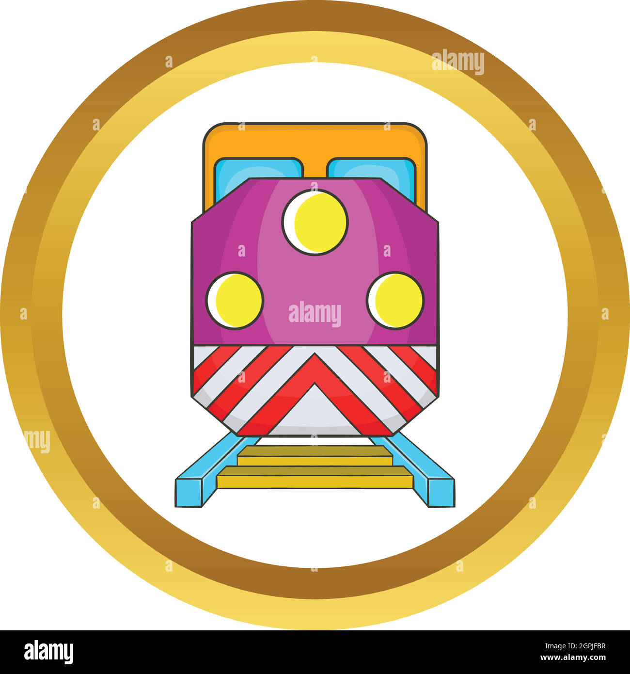 Train locomotive vector icon Stock Vector