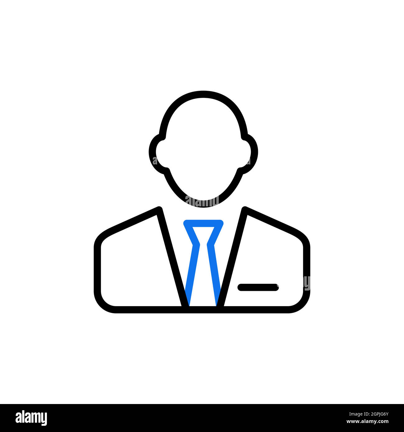User icon of man in business suit outline icon Stock Vector Image & Art Alamy