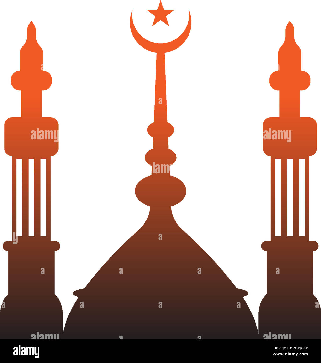 Islamic logo, Mosque icon design vector template Stock Vector