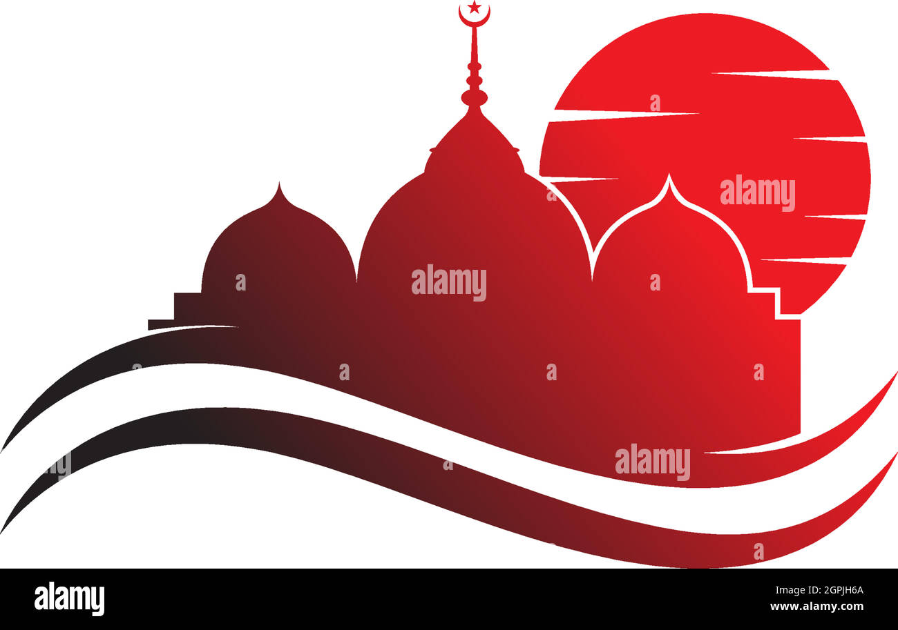 Islamic logo, Mosque icon design vector template Stock Vector Image ...