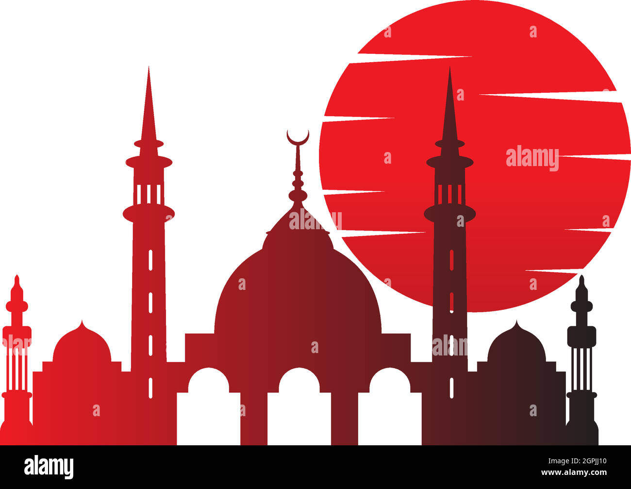 Islamic logo, Mosque icon design vector template Stock Vector Image ...