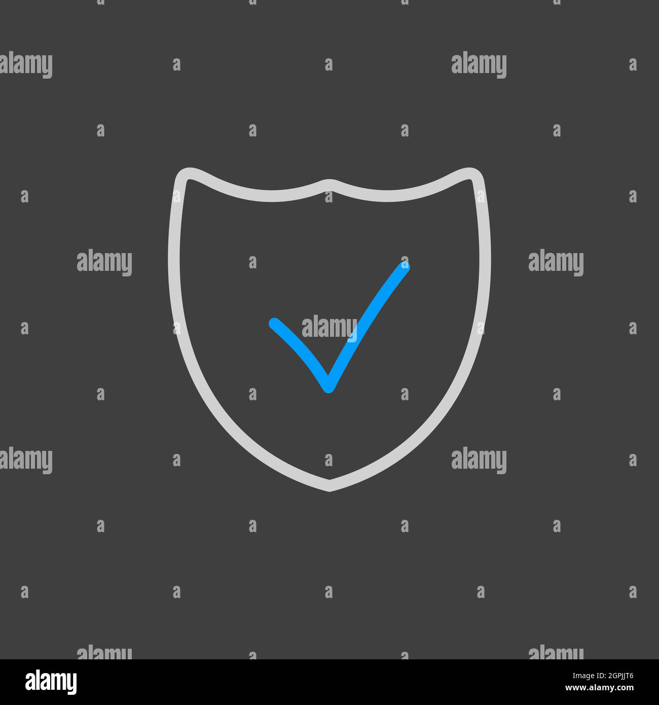 Best protection shield outline icon vector Stock Vector Image & Art Alamy