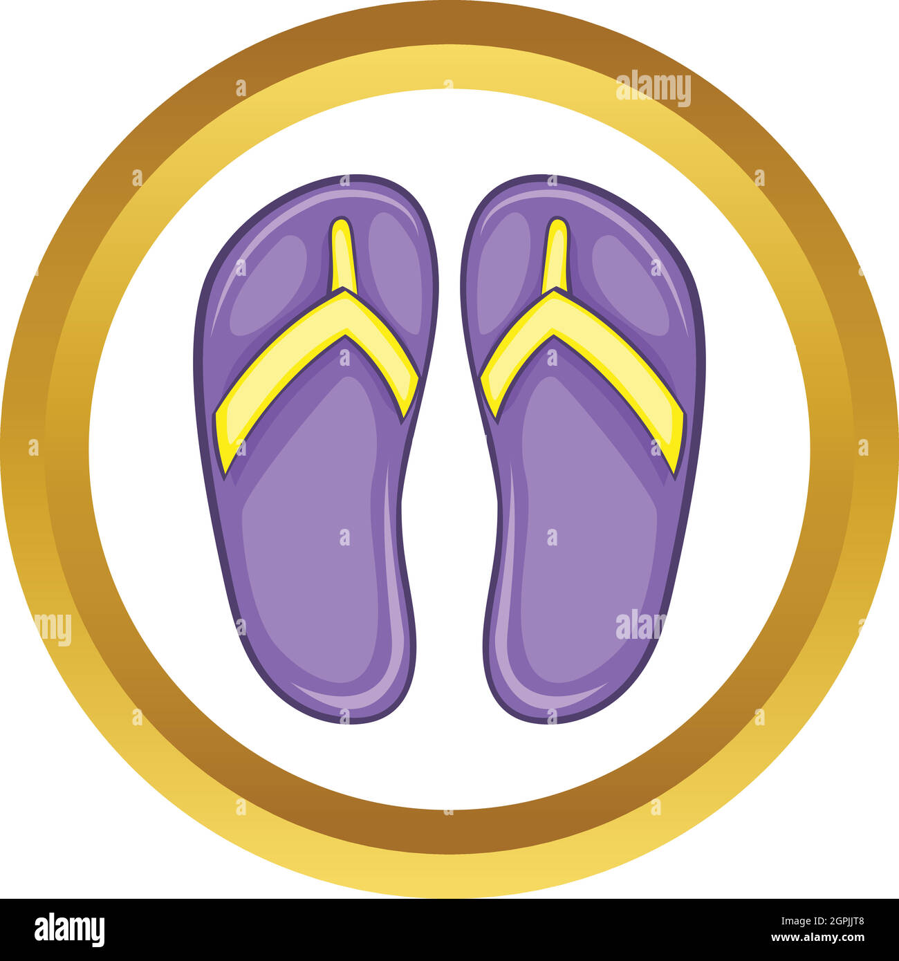 Flip flop sandals vector icon Stock Vector Image & Art - Alamy