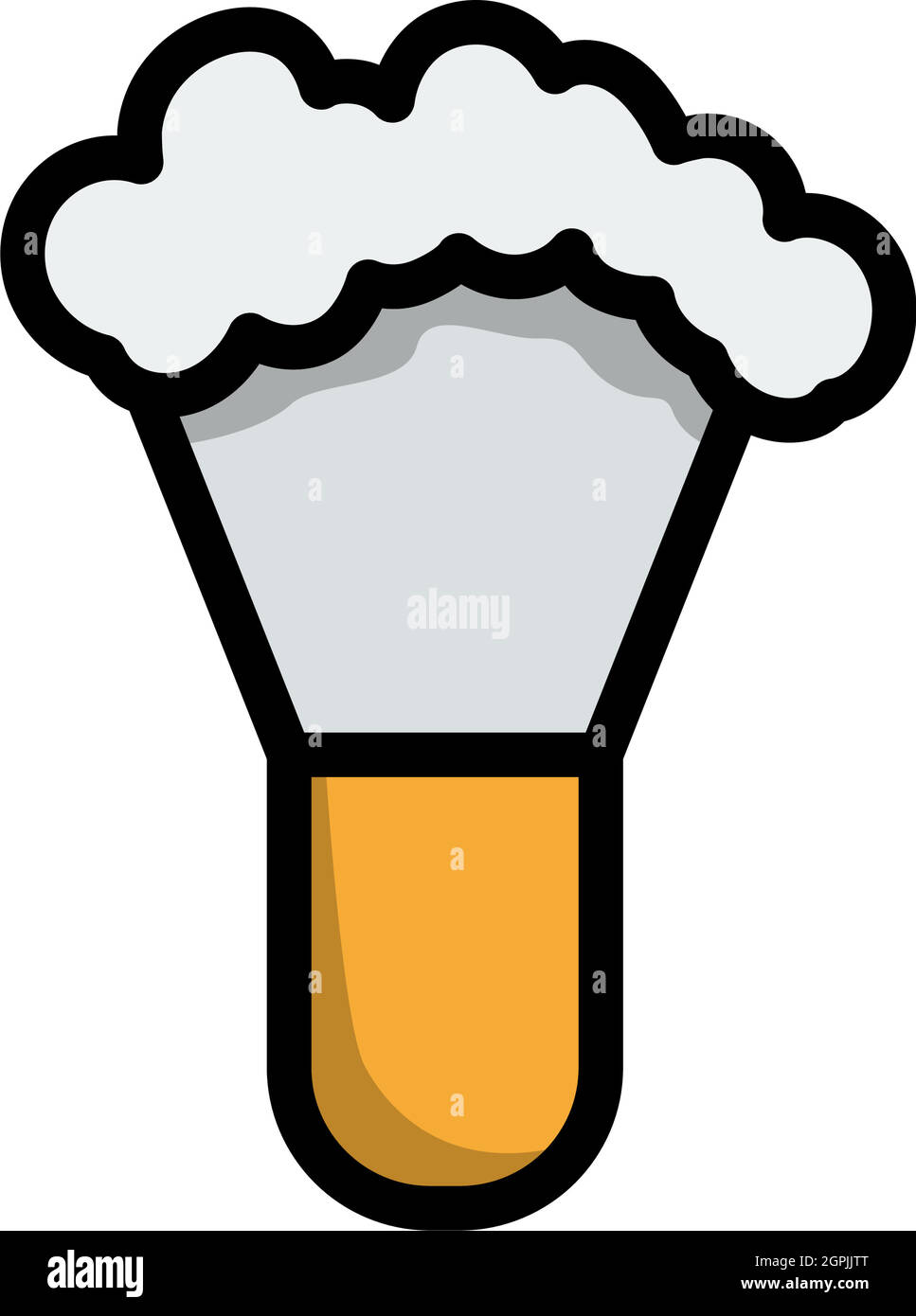 Beard foam brush icon Stock Vector Images - Alamy