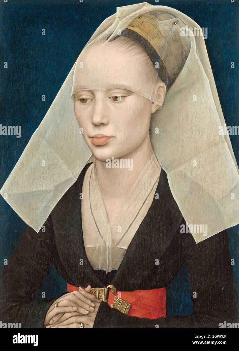 Portrait of a Woman, Painting by Rogier van der Weyden, c. 1460. . Stock Photo