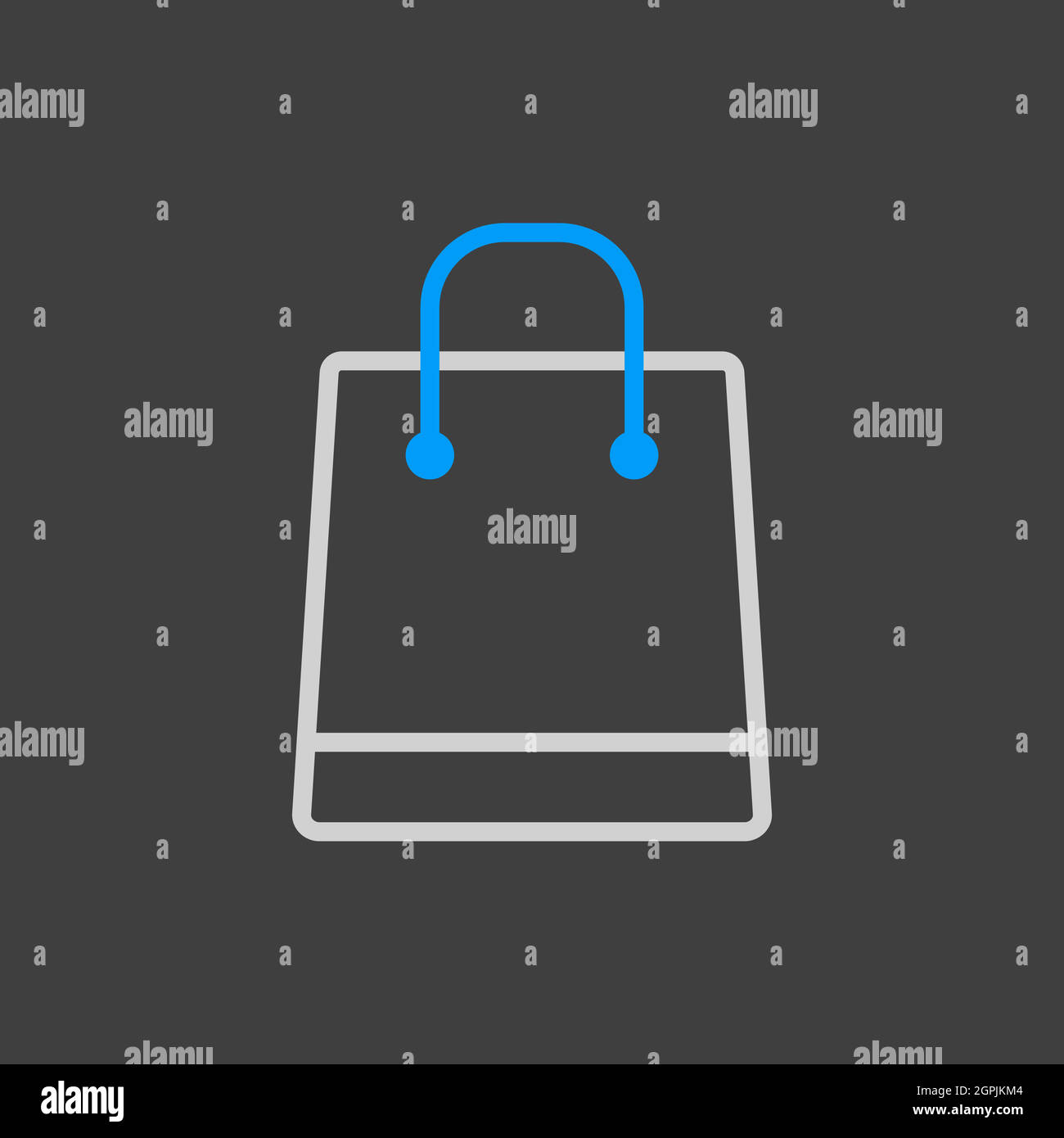 Shopping bag vector flat icon Stock Vector