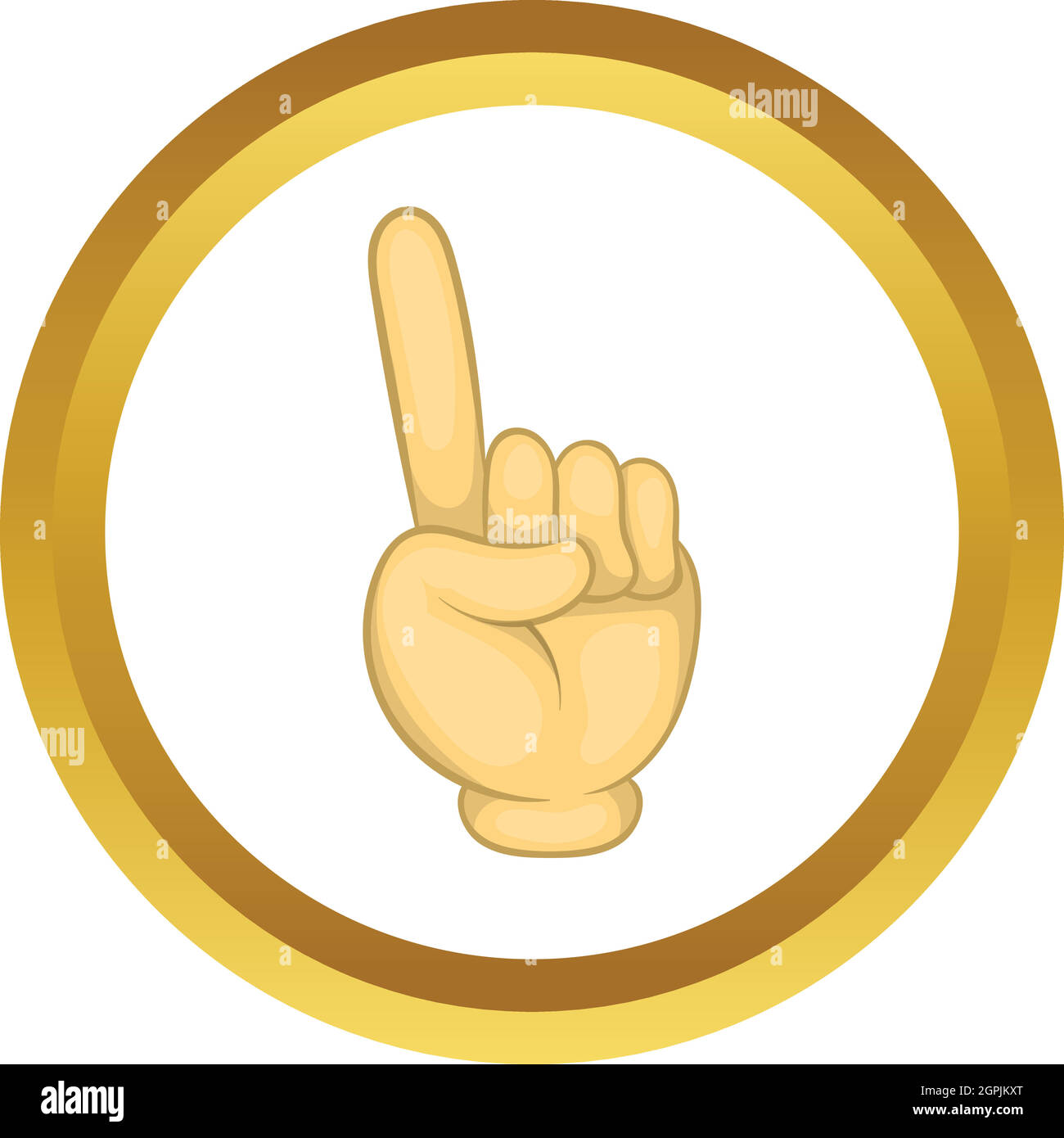Gesture thumb up vector icon Stock Vector
