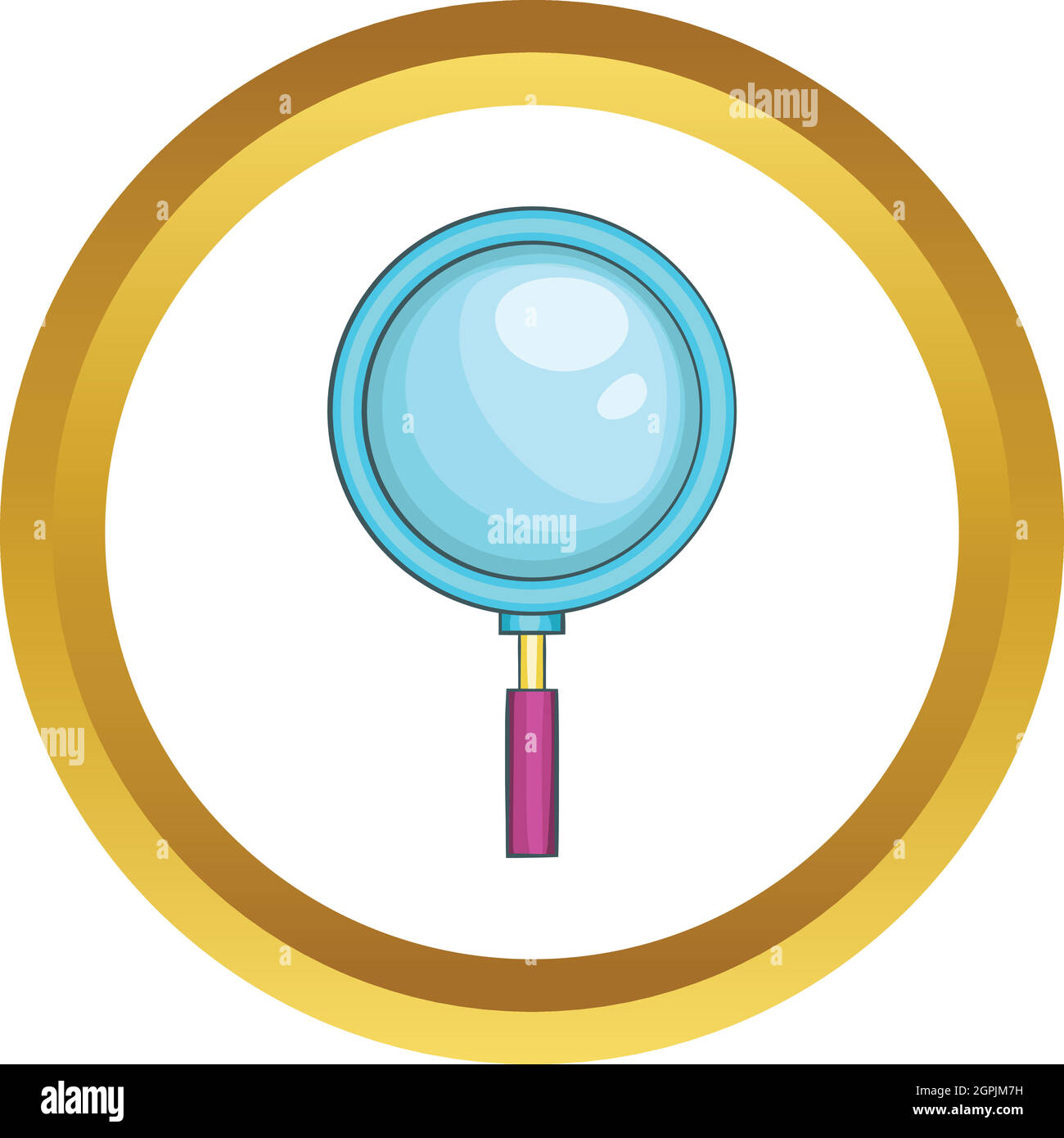 Magnifying glass vector icon Stock Vector