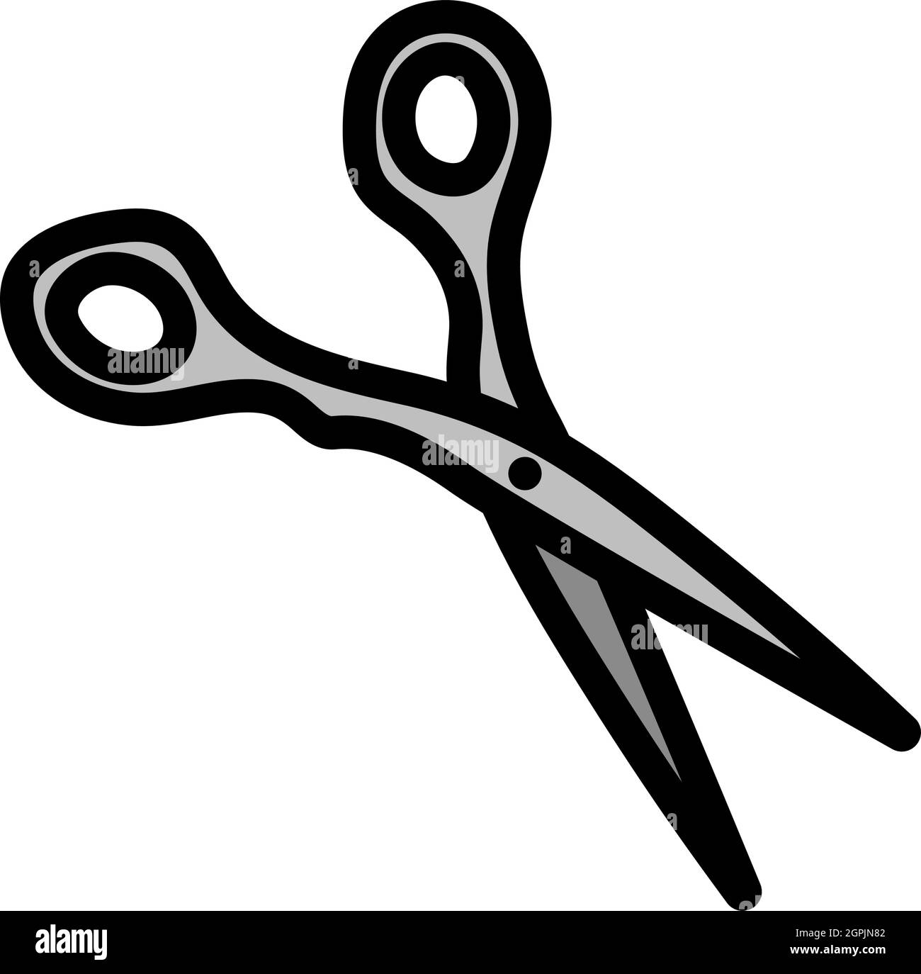 Open scissors silhouette hires stock photography and images Alamy
